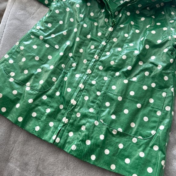 Baby Gap Green Polka Dot Raincoat EUC Sz 18-24 mos - Picture 7 of 8